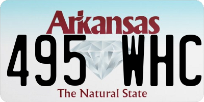 AR license plate 495WHC