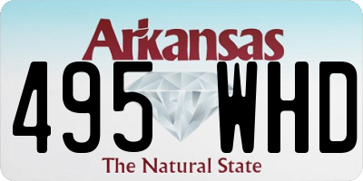 AR license plate 495WHD