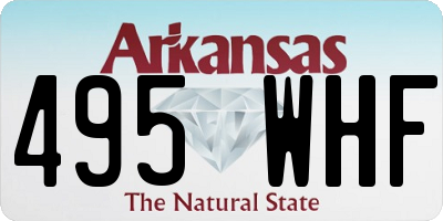 AR license plate 495WHF