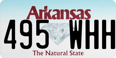 AR license plate 495WHH