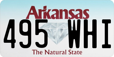 AR license plate 495WHI