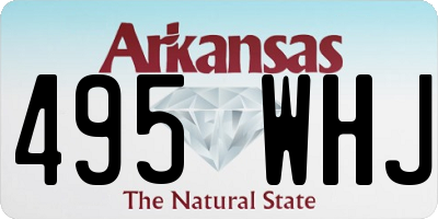 AR license plate 495WHJ