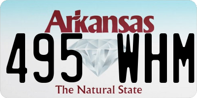 AR license plate 495WHM