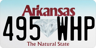 AR license plate 495WHP