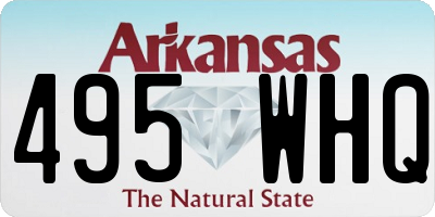AR license plate 495WHQ