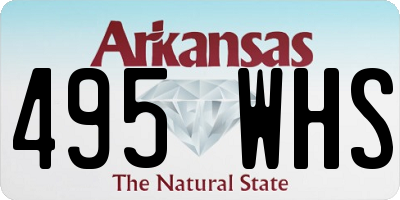 AR license plate 495WHS