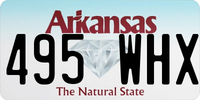 AR license plate 495WHX
