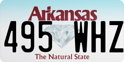 AR license plate 495WHZ
