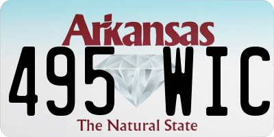 AR license plate 495WIC