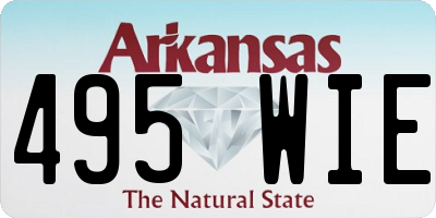 AR license plate 495WIE