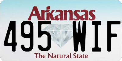 AR license plate 495WIF