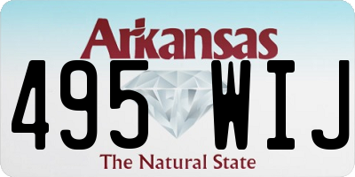 AR license plate 495WIJ