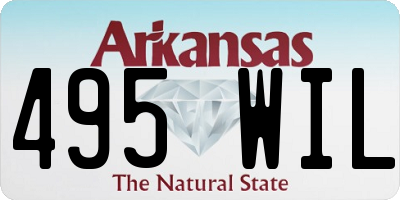 AR license plate 495WIL