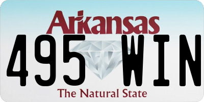 AR license plate 495WIN