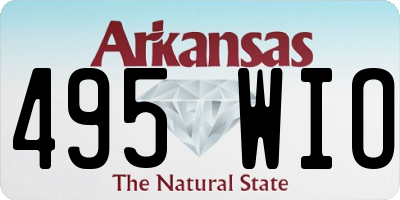 AR license plate 495WIO