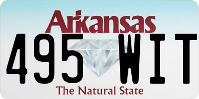 AR license plate 495WIT