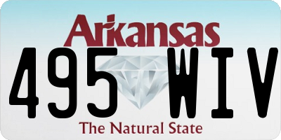AR license plate 495WIV