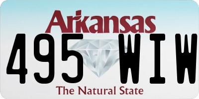 AR license plate 495WIW
