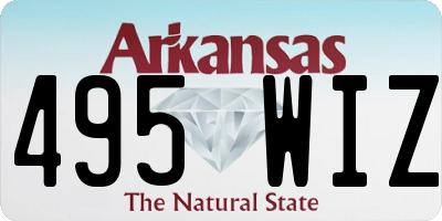 AR license plate 495WIZ