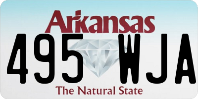 AR license plate 495WJA