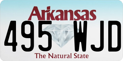 AR license plate 495WJD