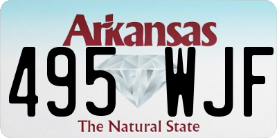 AR license plate 495WJF