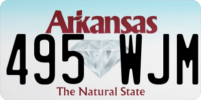 AR license plate 495WJM