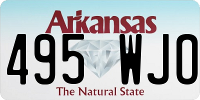AR license plate 495WJO