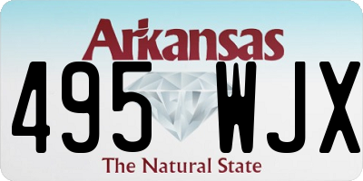 AR license plate 495WJX