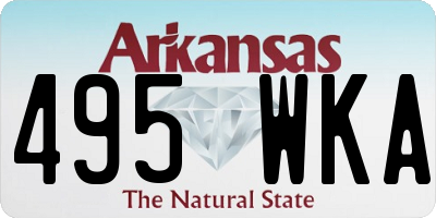 AR license plate 495WKA