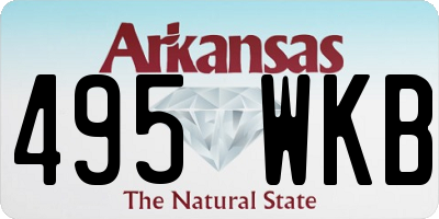 AR license plate 495WKB
