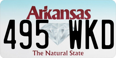 AR license plate 495WKD