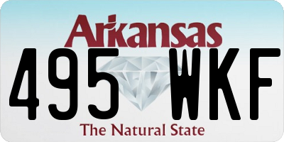AR license plate 495WKF