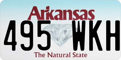 AR license plate 495WKH