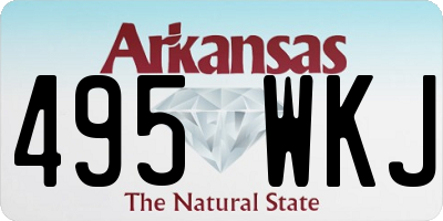 AR license plate 495WKJ