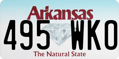 AR license plate 495WKO
