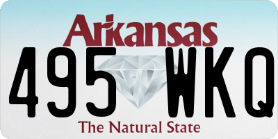 AR license plate 495WKQ