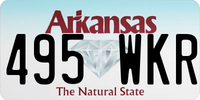 AR license plate 495WKR