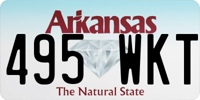 AR license plate 495WKT