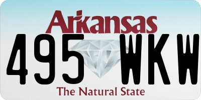 AR license plate 495WKW