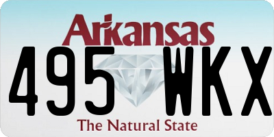 AR license plate 495WKX