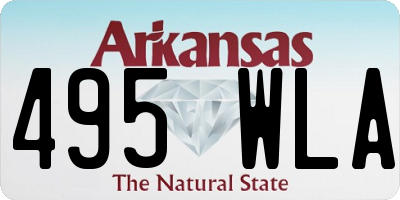 AR license plate 495WLA