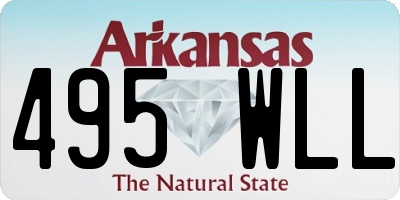 AR license plate 495WLL