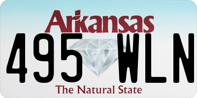 AR license plate 495WLN