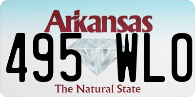 AR license plate 495WLO