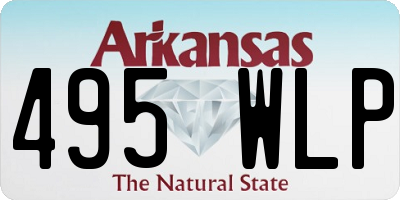 AR license plate 495WLP
