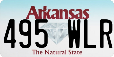 AR license plate 495WLR