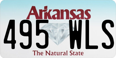AR license plate 495WLS