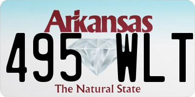 AR license plate 495WLT