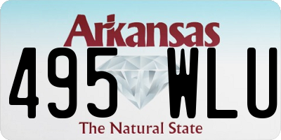 AR license plate 495WLU
